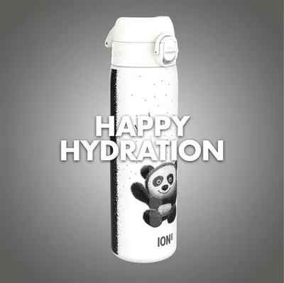 Zdjęcie produktu dla Butelka Famanu o pojemności 600 ml - wzór panda, szczelna, można obsługiwać jedną ręką