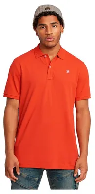 Productafbeelding van G-STAR heren Dunda Overdyed slim fit polo, rood (lt Antic red D11595-5864-B439)