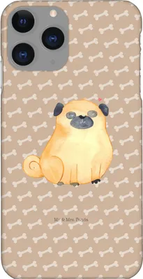 Produktbild von Mr. & Mrs. Panda Iphone 11 Pro Handyhülle Mops - Hundeglück - Geschenk, Sprüche, Hund, Knuffig, Hundemama, Premium Kunststoff, Handy Case, Liebe