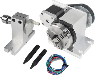 Zdjęcie produktu dla Oś obrotowa CNC, 4-uchwytowe, precyzyjne urządzenie mocujące, 3 szczęki K11-65