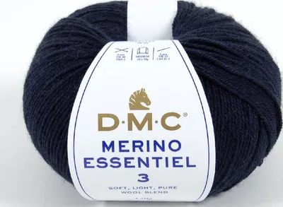 Produktbild von DMC Merino Essentiel-3 – Garn aus 50 % Wolle und 50 %.Polyacryl 952