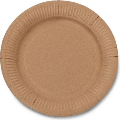 Produktbild von 10 Pappteller Kraftpapier Klein 18 cm - Einheitsgröße