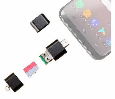 Image de Lecteur de carte Micro SD avec USB 2.0 A et C