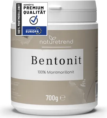 Produktbild von naturetrend Bentonit Pulver 700g, Montmorillonit Pulver Naturrein in , Extra fein gemahlen, Ohne Zusätze, Reine & naturbelassene Tonerde