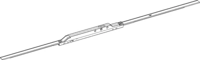 Produktbild von Roto NT/NX Fenstergetriebe Schlagleistengetriebe variabel DM -6mm, FFH 460-1040 ohne Zapfen, Stahl verzinkt silberfärbig