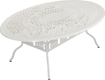 Produktbild von Inko Gartentisch Tisch Terrassentisch Alu-Guss weiß Form/Größe nach Wahl 167x116x74 cm