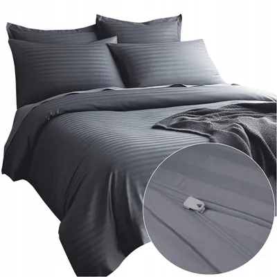 Produktbild von Darymex Bettwäsche-Set 140x200 Baumwollsatin Gestreift 2-teilig