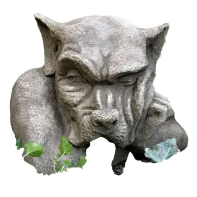Produktbild von Schöner Fensterhocker Gargoyle Steinguss Frostfest Witterungsbeständig V-1373