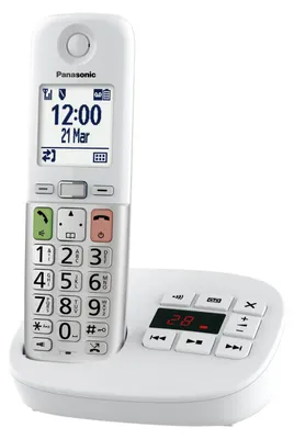Produktbild von Panasonic KX-TGU430EXW, DECT-Telefon, Kabelloses Mobilteil, Freisprecheinrichtung, 1000 Eintragungen, Anrufer-Identifikation, Weiß