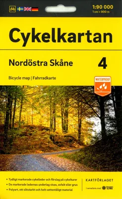 Produktbild von Cykelkartan Blad 4 Nordöstra Skåne 1:90000