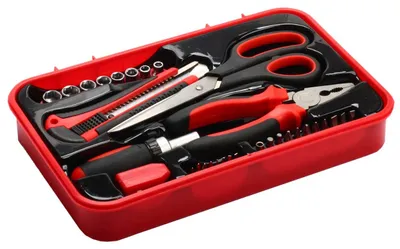 Produktbild von SCHMIDT security tools Werkzeug Set TS-32 Handwerkzeug Box 32-teilig