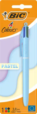 Obrázok produktu pre Pero BIC 4 farieb, pastelová kombinácia, 1 ks
