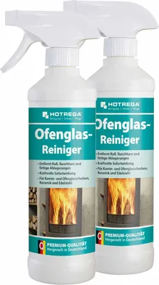 Produktbild von HOTREGA Ofenglas-Reiniger 500 ml, Kaminscheibenreiniger, Kaminreiniger, Glasreiniger