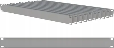 Zdjęcie produktu dla Zestaw 10X Maskownica Rack 19" 1U Panel Maskujący Do Szafy Rack Szary