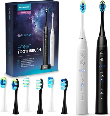 Immagine prodotto di Set di 2 spazzolini sonici Berdsen Galaxy Duo