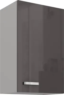 Produktbild von Küchen Hängeschrank 45 Hochglanz Grau Küchenzeile Küchenblock Küche Grey Bianca