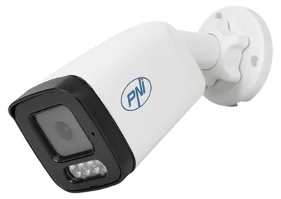 Obrázek produktu pro PNI IP515J, IP kamera s napájením přes Ethernet (PoE), typ "bullet", rozlišení 5 MP, objektiv 2,8 mm, určená pro venkovní použití