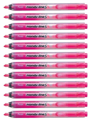 Produktbild von Pentel handy-line S 12 Stück Textmarker einziehbar/wiederaufladbar rosa