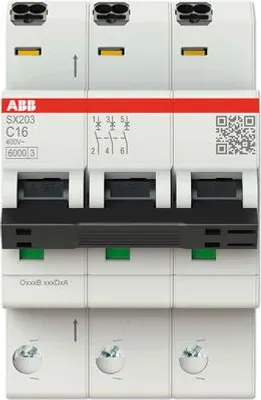 Produktbild von SX203-C16, Miniatur-Leistungsschalter, 6000 A, IP20