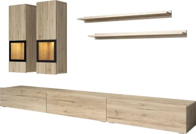Zdjęcie produktu dla Meblościanka do salonu 270 cm san remo jasne 6 elementów Baros 10