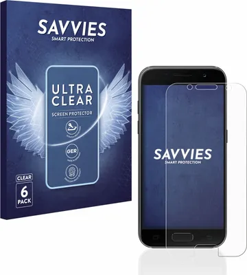 Produktbild von 6x Für Samsung Galaxy A3 2017 Schutzfolie Savvies Displayschutz Display Schutz Folie Klar Transparent