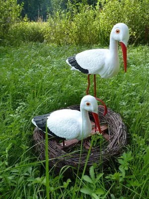Produktbild von STORCHENNEST NEST 2 STÖRCHE STORCH - FAMILIE ALS SET FIGUR ,