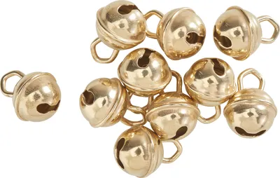 Produktbild von Schellen, vermess., 9 mm, 10 Stück, Goldfarben
