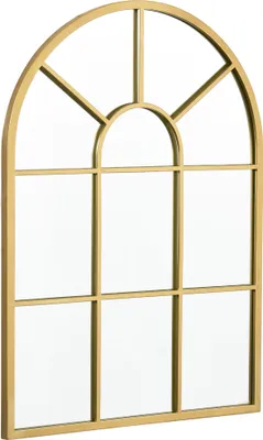 Produktbild von Fensterspiegel mit Metallrahmen, 70 x 2 x 50 cm, goldfarben