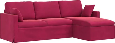 Obrázok produktu pre vidaXL Pohovka vínovočervená 228 x 134 x 80 cm zamatová