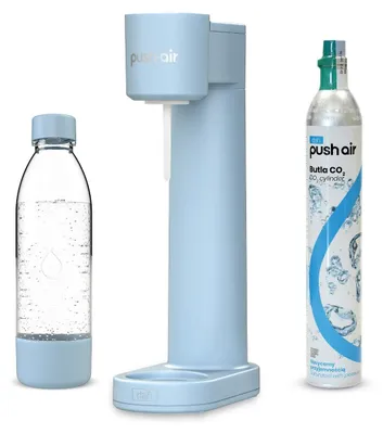 Immagine prodotto di PUSHAIR Dafi saturatore d'acqua + cartuccia CO2 + bottiglia 0,7 l