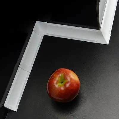 Produktbild von Weiß Winkelleisten 23x23mm 3m Tischplatten Abschlussleisten