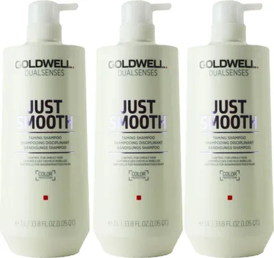 Immagine prodotto di Goldwell DS Just Smooth Shampoo 3x1000ml