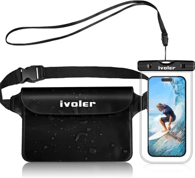 Imagen del producto de Riñonera impermeable, con compartimento para el teléfono móvil, color , unidad individual, ideal para deportes acuáticos