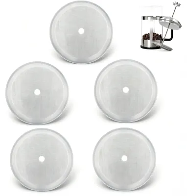 Kaffeefilter Edelstahl 7,9 cm, 5 Stück, French Press