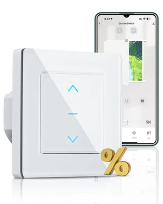 Produktbild von MOES Rolladenschalter WLAN Touch Rolladensteuerung Unterputz