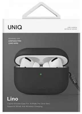Obrázok produktu pre Silikónové puzdro UNIQ Lino pre Apple AirPods Pro 2 sivé