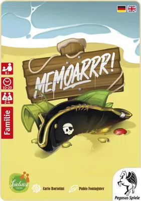 Produktbild von Pegasus Memoarrr!, Kartenspiel, Speicher, 6 Jahr(e), 10 min