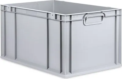 Produktbild von Eurobox NextGen Grip | HxBxT 32x40x60cm | 65 Liter | Griffe geschlossen | Verstärkter Boden | Grau | Eurobehälter, Transportbox, Transportbehälter, Stapelbehälter