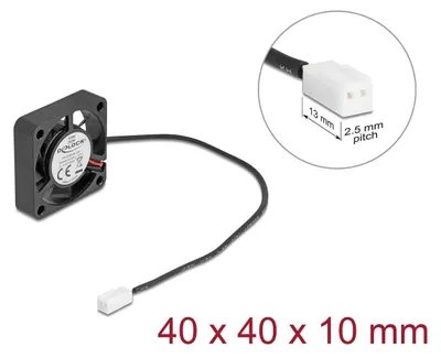 Produktbild von Delock Axiallüfter 5 V DC, 40 x 40 x 10 mm schwarz