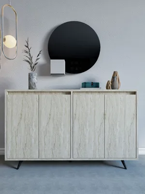 Produktbild von Skye Decor, Shans - Travertine, Wohnzimmerschränke, Travertin, 140 x 86 x 40 cm