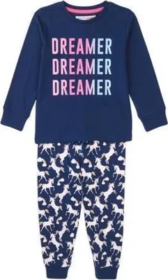 Produktbild von Minoti Pyjama Einhorn in dunkelblau 5-6 y