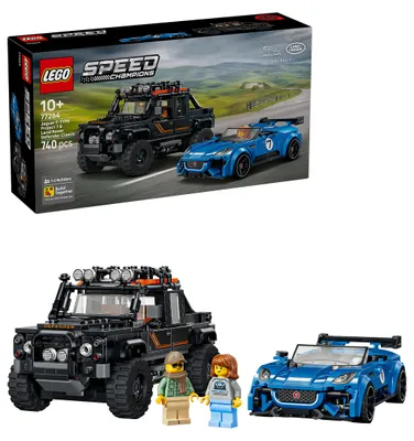 Imagen del producto de LEGO® Speed Champions 77264 Jaguar Project 7 y Land Rover Defender