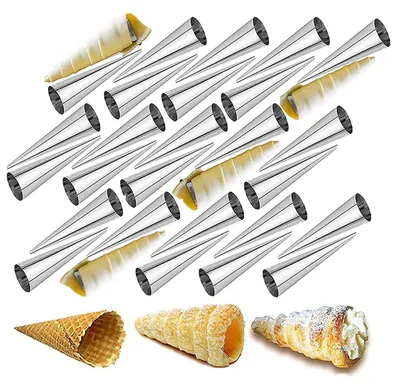 Produktbild von Schillerlockenform Set Edelstahl 30 Stück - Länge 12,6 cm