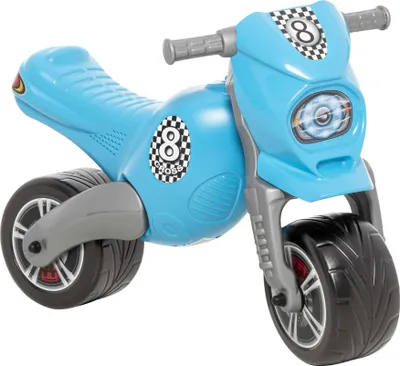 Produktbild von Dohany Rutscher Motorrad Fahrzeug Cross 8 Kinder Laufrad Lauflernrad blau
