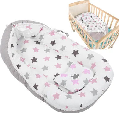 Obrázek produktu pro Dětské lehátko Přenosné skládací dětské hnízdo Postel na spaní Měkká novorozenecká postel Bassinet Matrace (# 6 50 * 85)