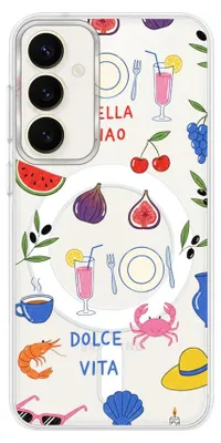 Produktbild von Hartschalenhülle für das Samsung Galaxy S23, kompatibel mit MagSafe, transparent, Sommeraromen