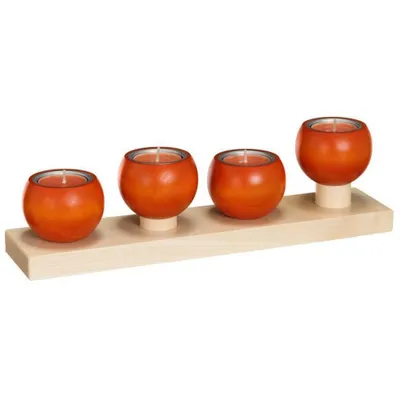 Produktbild von Tischleuchter LUNA Ahorn Orange BxHxT 32x9x7cm NEU
