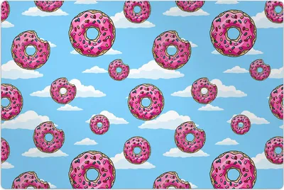 Produktbild von Küchenmatte 150x225 cm Vinylmatte Bodenmatte Dekoration - Donuts Süßigkeiten