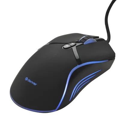 Immagine prodotto di Mouse da gioco Denver GMO-402, USB, luce RGB, 6400dpi, nero