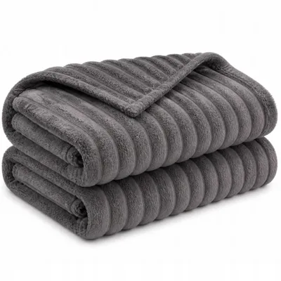 Immagine prodotto di 160x200 cm - Coperta morbida e calda per tutto l'anno con motivo strutturato, coperta accogliente per letto e divano, ideale per ogni stagione